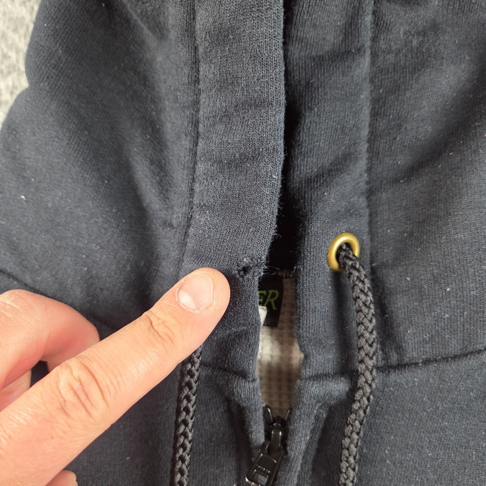 Camber Thermal Lined Zip Hoodie Small Black USA Made Heavyweight Workwear - Picture 4 of 15